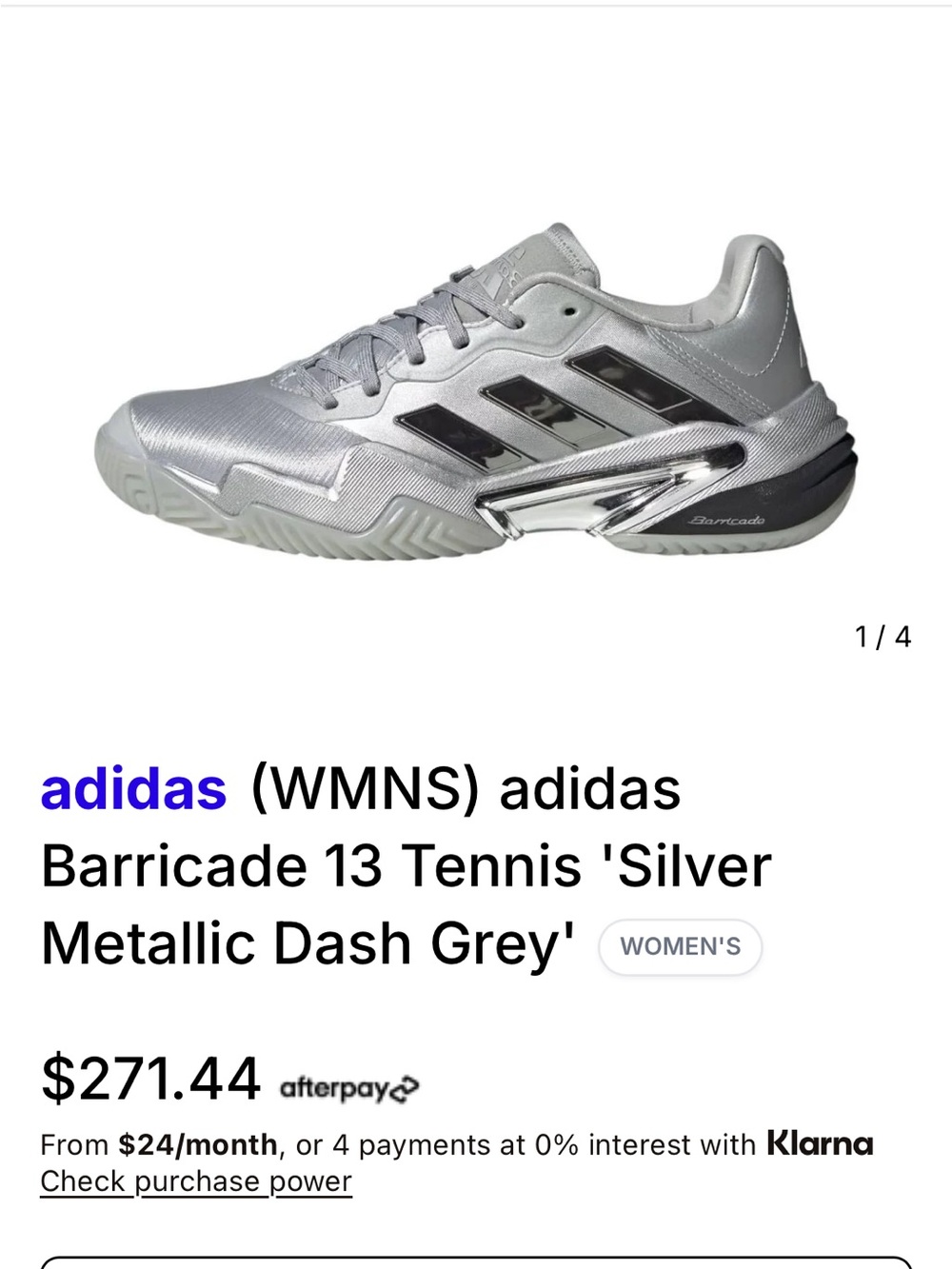 adidas limited edition silverTennis Shoe
